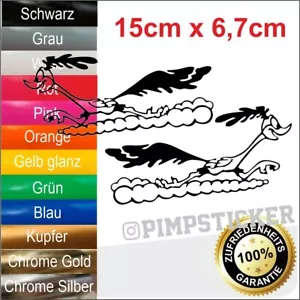 Road Runner paar Tuning Auto JDM Aufkleber Styling Bunt Folie Sticker Movie - Bild 1 von 6