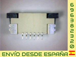 CONECTOR FFC 6 PINES PASO DE 1.0mm SMD TIPO DRAWER CONTACTO ABAJO NUEVO NEW - Bild 1 von 2