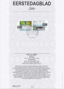 Nederland Eerstedagblad 2000 EDB 244 - Voor de natuur - Bild 1 von 1