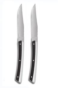Steakmesser 2er Set Glattschliff Edelstahl Grillbesteck Pizzamesser steak knife - Bild 1 von 4