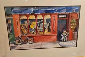 Rare Original Watercolor Marylin Morris Charleston South Buttery signed - Picture 1 of 11