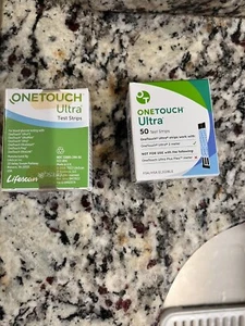 OneTouch Ultra Blue Diabetic Test Strips, 50 Count X 2, 100 Test Strips - Picture 1 of 3