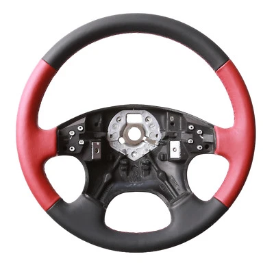 VW Lenkrad Golf 3 Passat 35i Neu Beziehen Nappa Bicolor rot 11479 - Bild 1 von 4