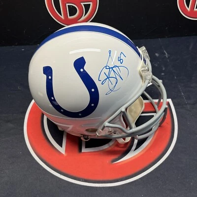 雷吉·韦恩 印第安纳波利斯小马队签名 Proline 正品头盔 亲笔签名 JSA  — 第 1/4 张图片