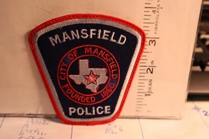police patch   MANSFIELD POLICE TEXAS - Picture 1 of 1