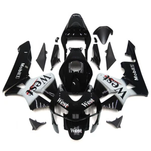 ABS Fairings for Honda CBR600RR F5 2003 2004 White Black Injection Bodywork Kit - Picture 1 of 9