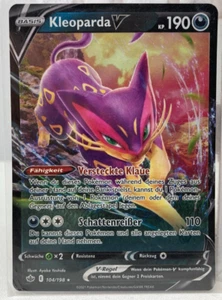 Kleoparda V 104/198 Schaurige Herrschaft Pokemon Deutsch Near Mint Holo Fullart - Picture 1 of 2