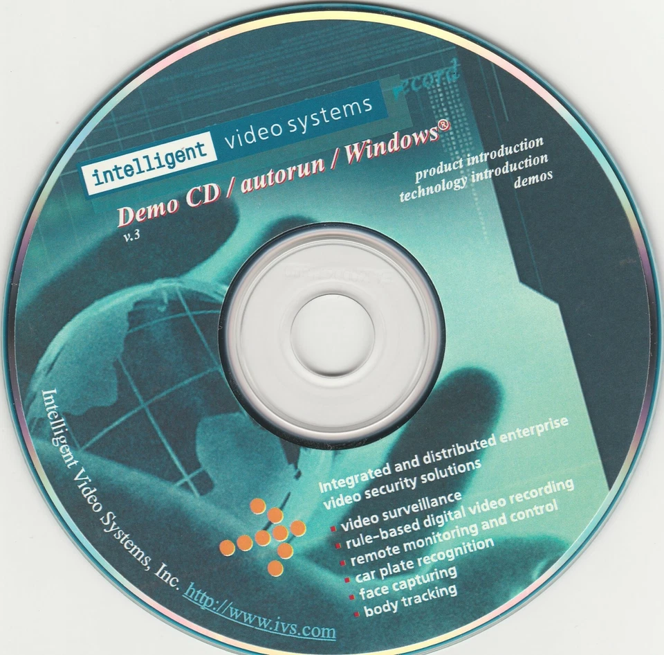 intelligent video systems Demo CD / autorun / Windows v.3 ~ CD-ROM - Image 1 of 2