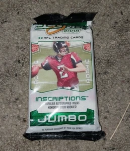 2008 Score Football FACTORY SEALED Jumbo Pack MATT RYAN ROOKIE CARD ON FRONT - Picture 1 of 1