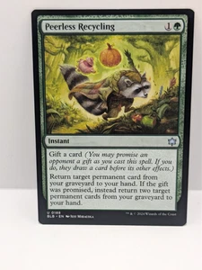 Bloomburrow - Peerless Recycling- Instant - Uncommon- Green - Regular - BLB 188- - Picture 1 of 2