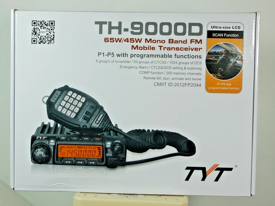 Radio móvil/coche TYT TH-9000D TRANSCEPTOR VHF 65W/45W - NUEVO EN CAJA Foto 1 de 1