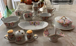 Noritake Azalea: Sugars/Creamers/Butter/Condiment Set/Relish/Dolly Varden - RL - Picture 1 of 11