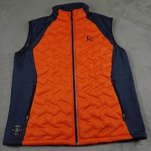 Abacus Vest Mens 3XL Orange Quilted Sleeveless Golf Outdoor Logo - Picture 1 of 8