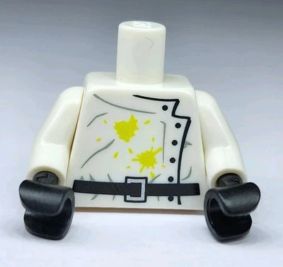 NUEVO LEGO® Minifigura Torso Blanco Patrón Científico Loco Poción Derramada Verde Foto 1 de 2
