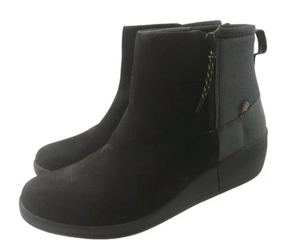 BOGS Vista Women's 9 Black Suede Waterproof Ankle Boots - Image 1 of 4