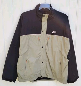 New Balance Men’s XL Jacket Windbreaker Full Zip Baby Blue 96937 Nylon Coat EUC - Picture 1 of 24