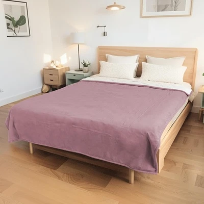 Manta térmica eléctrica tamaño queen 84"x90" - polar coral y tela sherpa dua... Foto 1 de 4