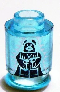 LEGO STAR WARS - Brick, Round 1 x 1 w/ Emperor Palpatine / Darth Sidious Holo - Picture 1 of 2