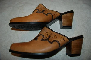 Sonora Double H Damen-Cowgirl-Pantolette Bismark durchbrochene Zehenpartie Western DH044A Größe 10M F1 - Bild 1 von 2