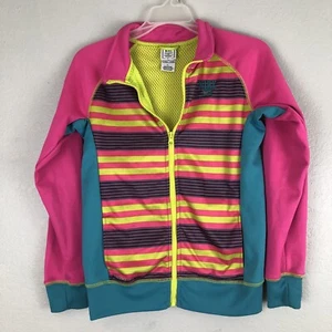 Nike bambina neon multicolore manica lunga full zip taglia large 12-13 anni. - Foto 1 di 9
