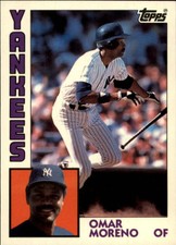 1984 (YANKEES) Topps Tiffany #16 Omar Moreno