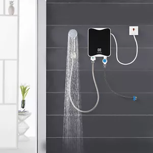 110V 5500W Instant Hot Water Heater Tankless Electric Shower W/Shower Head USA - Picture 1 of 13