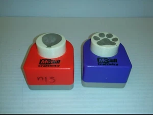 McGILL CRAFTIVITY BALLOON AND BEAR PAW PAPER PUNCHES, (LOT OF 2) - Picture 1 of 6