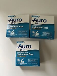 Auro Dri Ear Drying Drop for Swimmers' Ears - Pack of 3 / 3oz Total