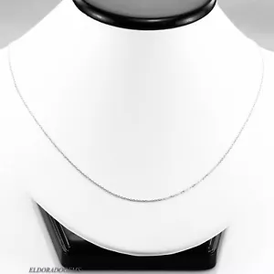 DIAMANTSCHLIFF MILANO ZOPF GLIEDERKETTE HALSKETTE 14K MASSIV WEISSGOLD 16 Zoll LANG - Bild 1 von 7