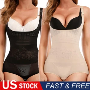 Women's Seamless Full Body Shaper Bodysuit Waist Trainer Tummy Control Shapewear - Picture 1 of 46