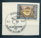 DR-3.Reich 828 Herrlich On Postmarked Luxury Letter Piece (79616