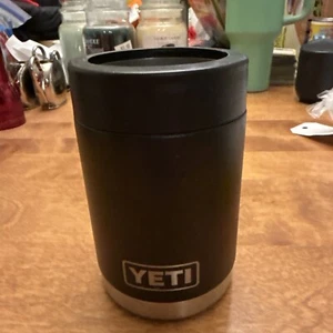 YETI Colster Koozie Holder 12oz Black Beer Soda - Picture 1 of 7