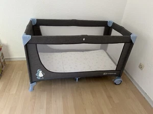 Kinderkraft Kinderreisebett JOY Blau + Vitapur Faltbare Matratze - Reisebett - Bild 1 von 10