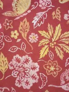 butterfly flower leaf fun fabric length piece 21 x 18.5 inch USA - Picture 1 of 2