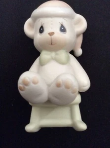 Precious Moments 522856 Enesco Bear Rocking Chair Beary Merry Christmas 1989 - Picture 1 of 9