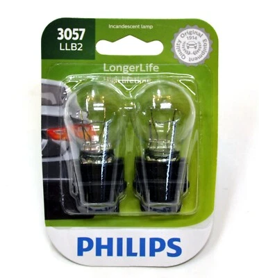 Philips LongerLife 3057 27/7W Dos Bombillas Señal de Giro Trasero Aparcamiento Reemplazo Lámpara Foto 1 de 4