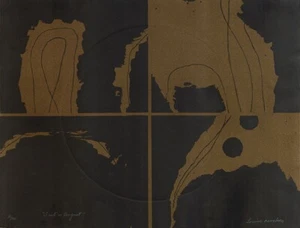 Litografía Louise Nevelson "Dusch In August" Edición limitada de 100 ejemplares firmada - Imagen 1 de 10