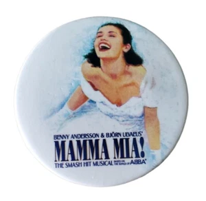 Pin de recuerdo musical de Broadway con botón posterior de Mama Mia Abba - Imagen 1 de 4