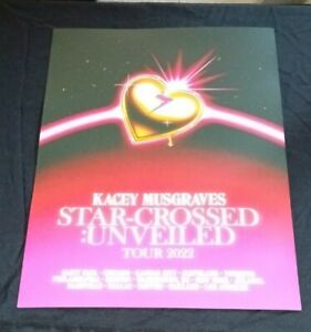 2022 New Kacey Musgraves Star Crossed Unveiled Tour Concert Poster