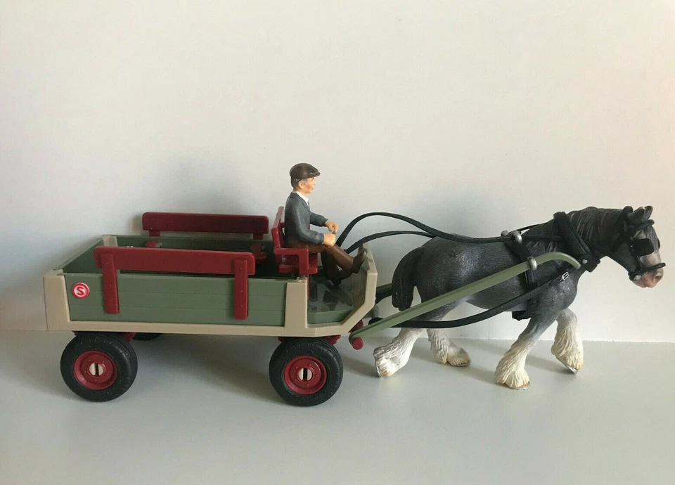 Schleich 40190 Pferde Kutsche mit Clydesdale Stute Ersatzteile zur Auswahl - Image 1 of 1