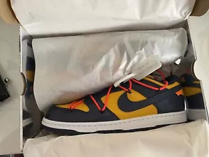 Nike Dunk Low x OFF-WHITE University Gold - Picture 1 of 2