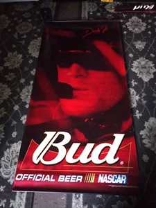 DALE EARNHARDT JR. Budweiser 34" x 69" Big Vinyl Banner Nascar Bud Beer - Picture 1 of 10