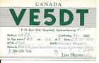 Carte radio QSL 1959 Grenfell SK Canada