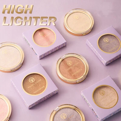 Highlighter-Puderpalette Glitzer-Bronzer Gesichts-Make-Up Schimmernde / - Bild 1 von 4