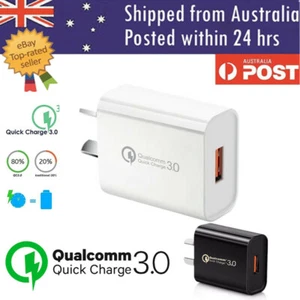 Fast Charging QC3.0 Certified USB Wall Plug Charger Adapter Samsung Apple Huawei - Picture 1 of 27