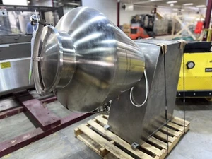 316L Stainless Steel Gummy Candy Polishing Pan 32"Dia x 36"Deep Ribbed Interior - Picture 1 of 21