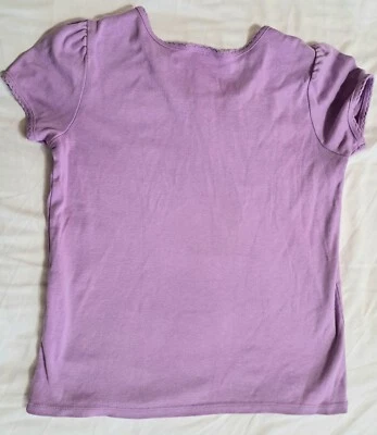 Camiseta Hanna Andersson Niñas 10 Púrpura Muy Gud Pima Manga Corta 100% Algodón Pima Foto 1 de 4