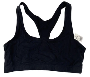 NWT Body Moves Sports Bra Womens 3XL Black Racer Back Stretch Band - Picture 1 of 7