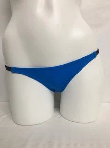 J CREW WOMEN'S COLOR BLOCK LOW RISE HIPSTER BIKINI BOTTOMS BLUE XXXSMALL NEW $46 - Picture 1 of 3