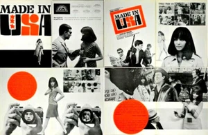Anna Karina Marianne Faithfull MADE IN USA Jean-Luc GODARD 1966 MANUEL 24x31 8p - Imagen 1 de 2